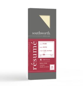 resume envelopes ivory southworth