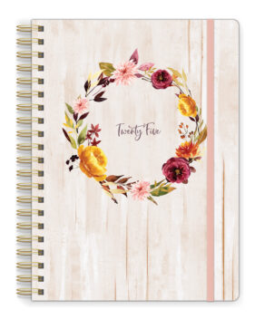 2025 Rustic Autumn Wreath Planner